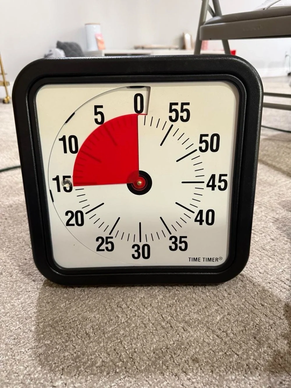 Desktop Visual Countdown Timer - Black and White